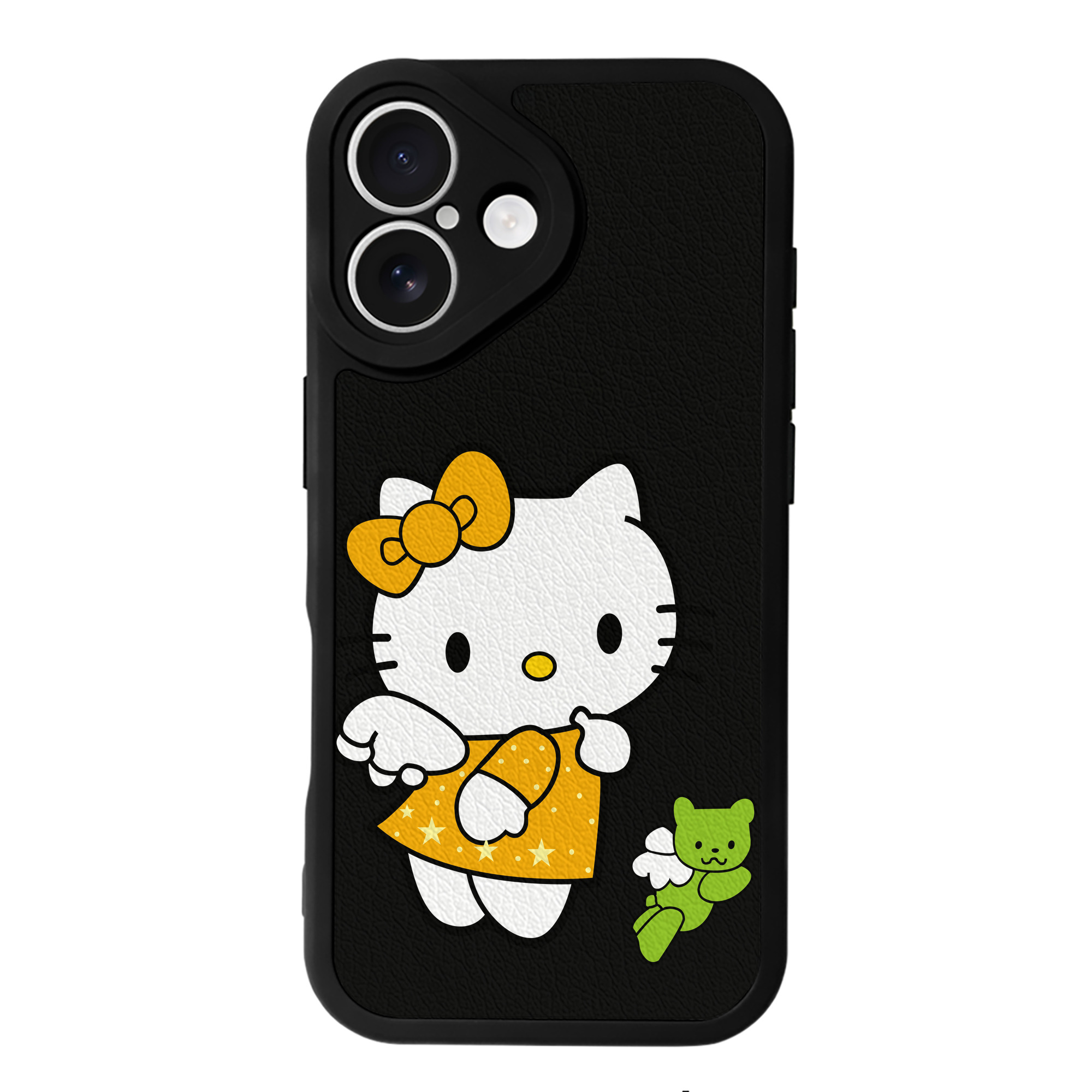 （画像用） Hello Kitty ハローキティ 【iPhone 16シリーズ対応】シリコンスマホケース（レザー調） 材質：シリコン